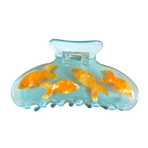 Accessories - Versatile Fishbowl Hair Claw Clip in Acetate - Durable and Fun Hair Accessory